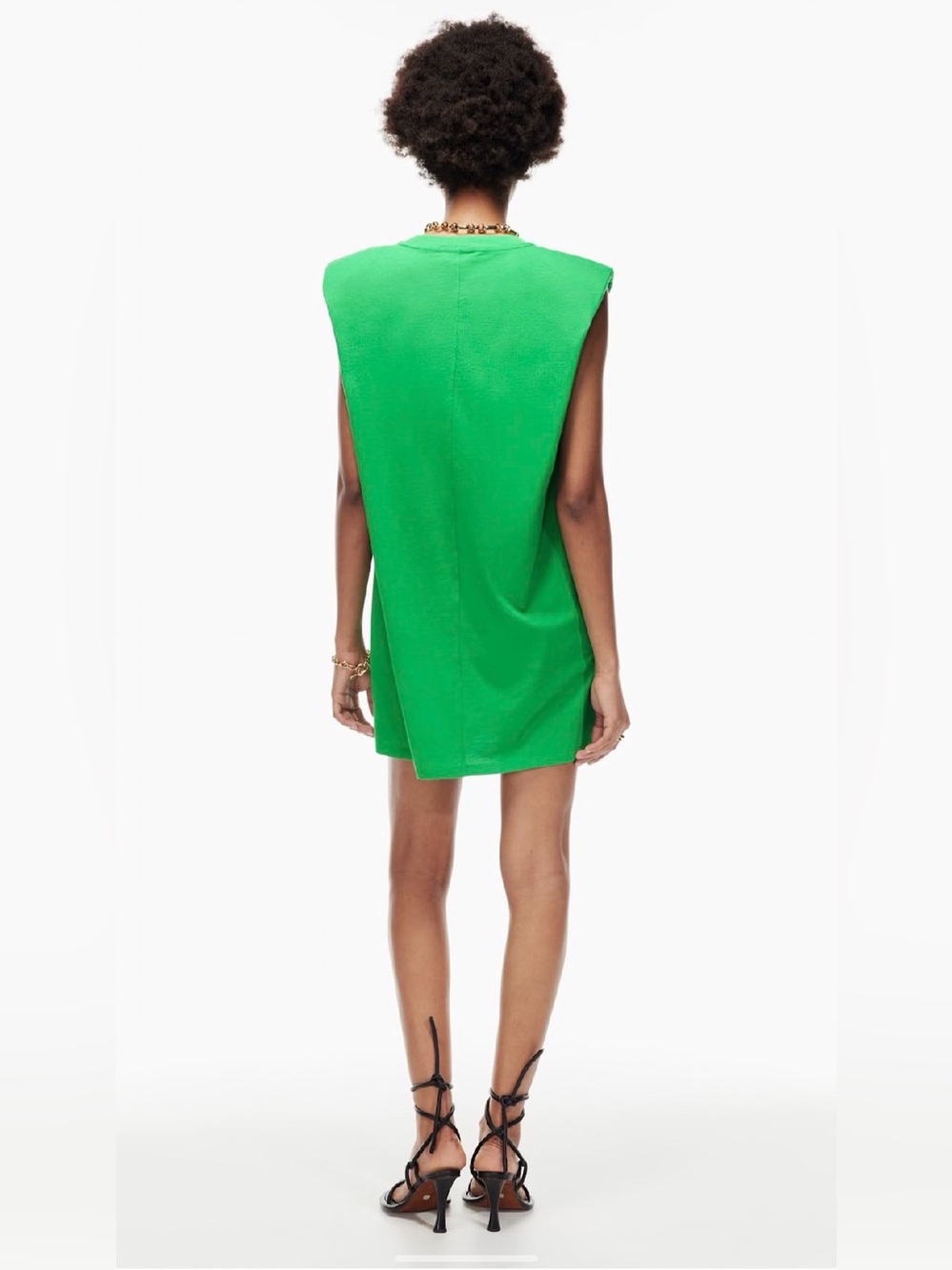 NWT Aritzia Babaton Shoulder Pad Dress L - Picture 2 of 9